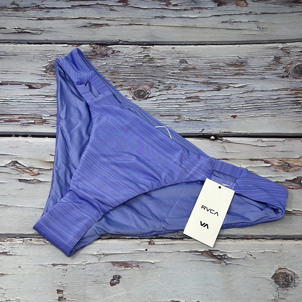 🆕NWT RVCA Rowan Full Bottom Basic Rise Full Coverage Purple M&Large Available